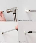 100 Pcs Plastic Self Drilling Drywall Anchors And Tapping Screws Kit For Gypsum Board Hollow Wall Anchors 15x33mm nylon anchor installation steps