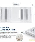 Quiet Ductless Bathroom Exhaust Fan Kit With Grille And Unscented Filter Cartridge For Residential Remodel All In One Ventilation Set detail