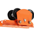Heavy Duty Electric Hoist Trolley Workhorse 1 Ton Capacity With Dual Wheel Push Beam Trolley side view