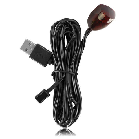 IR Repeater Transmitter Kit With USB Power Extends Remote Range Up To 15 Feet Infrared Blaster Emitter and Receiver Cable