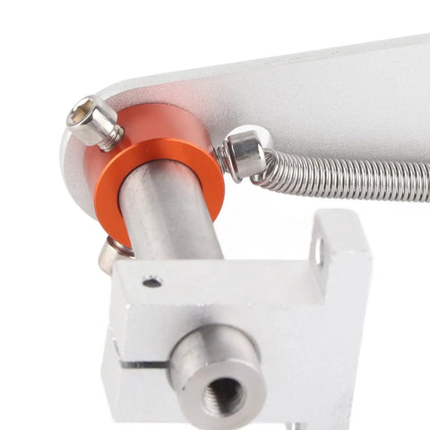 Heavy Duty Aluminum Encoder Bracket With Anti Skid Adjustable Spring Holder Mount for 38mm OD Encoders and 6mm Shafts detailed view