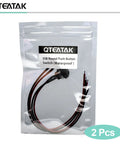 12mm Pre-Wired Mounting Hole On Off Mini Round Waterproof Momentary Push Button Switch JF-33B Pack Of Two in package