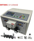 Heavy Duty Automatic Wire Stripper And Cutter Tool For Electricians. SWT508C machine with digital controls for precise wire cutting.