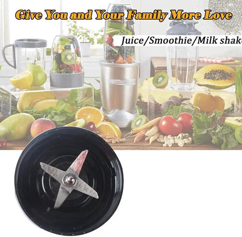 Cross Blade Replacement For NutriBullet RX N17 1001 2 Pack Upgraded Base With Tighter Nut Compatible 1700W Extractor Blenders