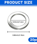 Top Tier 20 Pack Aluminum Oil Drain Plug Gasket Washers M14 Crush Kit Fits Honda Accord Civic Ridgeline And Acura Models For Smooth Sealing Drip Proof Car Care Upgrade, 20pcs aluminum washer 14mm inner 22mm outer