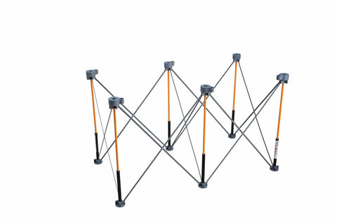Folding table frame, part of Portable Folding Work Table Kit For Diy And Shop Use A Sturdy 24 By 48 Inch Work Surface With 1500 Lb Capacity