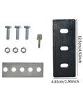 Upgrade Your Two Stage Snow Blower With This Universal 3 Blade Impeller Kit To Boost Throwing Power And Efficiency By Reducing The Gap For Smashing Through Heavy Winter Flurries And Popping Clear Driveways Effortlessly. Components include bolts, nuts, and a rubber blade.