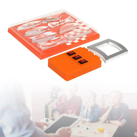 Slick Physics Optics Lab Kit With Adjustable Three Way Light Source and Heavy Duty Convex Lenses Plus Prisms for science projects.