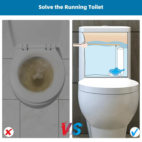 Two Pack 3 Inch Toilet Flapper Replacement For Gerber 99-788 Fits 3 Inch Flush Valves With Stainless Steel Chain Water-Saving Upgrade Easy Install Blue