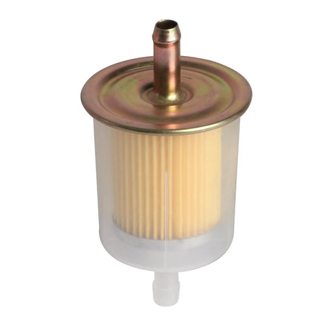 Universal Inline Fuel Filter Pack 10 3/8 Inch For Cars, Trucks, Tractors, Motorcycles, RVs And Other Gas Powered Engines, clear design