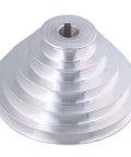 Aluminum 19mm Bore A-Type V-Shaped Pagoda Pulley, 5 Slot 5-Step Belt Pulley, Outer Diameter 54mm to 150mm, 12.7mm Belt Width