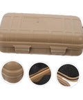 Tough Mud Color Outdoor Storage Box Shockproof All Purpose Case For Camping Hiking And Field Gear Durable Survival Ready Box