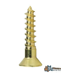 Solid Brass Wood Screws Flat Head Countersink Phillips Drive Size 12 X 4 Inch Rust Free Heavy Duty Fasteners side view