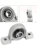 4 Pack Pillow Block Bearings 8mm ID Self Aligning Zinc Aluminum Alloy Flange Mount Support For T8 Lead Screws Low Noise Durable