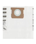 Close-up of a disposable vacuum filter bag from the 15 Pack Replacement Vacuum Filter Bags For 5 To 8 Gallon Vacuums Type E And Type H