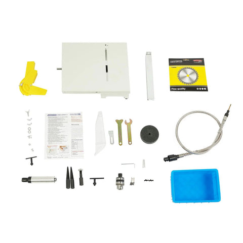 Heavy Duty Mini Table Lapidary Saw For Precision Rock Cutting And Jewelry Polishing Featuring A Sick 750W Pure Copper Motor And Effortless Variable Speed Control accessories layout