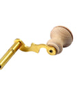 Grandfather Clock Winding Key Set Brass Crank Winder Mainspring Tool For Clock Repair with wooden handle