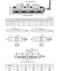 Heavy Duty Six Inch Angle Vise Built Tough For Mill And Drill Presses offering dimensions and clamping specifications.