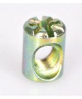 Heavy Duty M6 Zinc Plated Slotted Barrel Nuts For Woodworking And Furniture Easy To Install Creates Rock Solid Joints