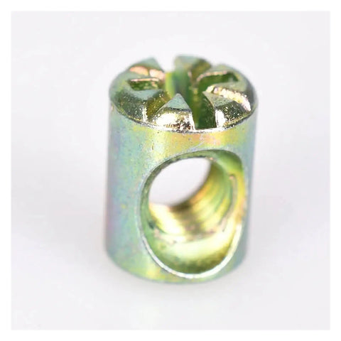 Heavy Duty M6 Zinc Plated Slotted Barrel Nuts For Woodworking And Furniture Easy To Install Creates Rock Solid Joints