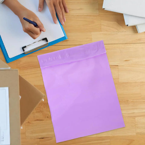 Violet mail bag from 100 Pack Polyethylene Mail Bags With Waterproof Seal For Dope Durable Poly Mailers Great For Local And Long Distance Shipping