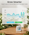 WiFi Thermometer Hygrometer 5-In-1 Temperature And Humidity Monitor With Weather Station Remote Sensor and plant graph display