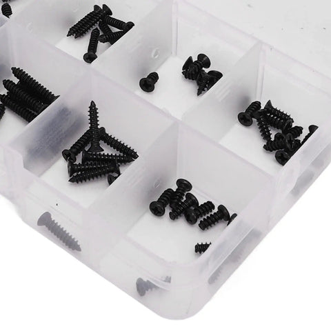 Premium Stainless Steel RC Car Screw Kit With Transparent Storage Box for 1/16 Brushless RC Cars, Rustproof Fasteners