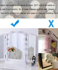 Image showing Hollywood Style LED Vanity Lights Kit With 14 Dimmable Bulbs And AC Adapter Stick On Makeup Lights For Dressing Room setup on mirrors.