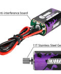180 Pro Brushed 48T Motor For TRX4M 1 18 Scale RC Crawler Upgrade With Beefed Up Torque Drag Brake Anti Interference Board, close-up view