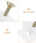 Heavy Duty 50 Pack 45 Degree Repair Mending Wedges with Screws for Drawer Hardware and Shelf Supports Easy to Install Practical