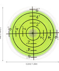 4 Pack Mini Bubble Level Tool Set For Quick High-Precision Measurements Portable On-The-Go Plastic Round Spirit Levels