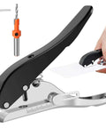 8mm Heavy Duty Hole Punch Tool For Paper And Card Projects with handheld use, metal construction, countersunk drill and edge banding