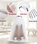 18 Pack Travel Shoe Bags For Packing And Organization, clear 15.7 x 11.8 inch storage bag features PE material and waterproof design.