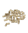 Hidden Brass Tone Cylinder Hinge For Small Boxes And Cases, Folding Concealed 4mm X 15mm Hinge, 20 Pieces, Solid Copper Core