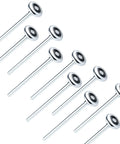 Ten Pack Nine-Inch Long Stem Steel Garage Door Rollers, Commercial Grade Heavy-Duty Replacement For Two-Inch Track