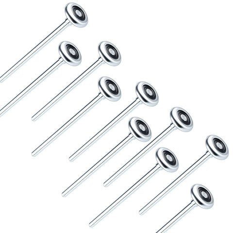 Ten Pack Nine-Inch Long Stem Steel Garage Door Rollers, Commercial Grade Heavy-Duty Replacement For Two-Inch Track