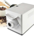 Top Shelf 1600w Electric Coffee Bean Roaster For Home With Auto 360 Degree Stirring And Adjustable Heat Dial To Score Killer Fresh Roasts And Smooth Sips Every Single Day, angled view showing control panel.