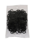 Bag of 250 black Buna-N O-rings, 7/16 in ID x 9/16 in OD, 70 durometer