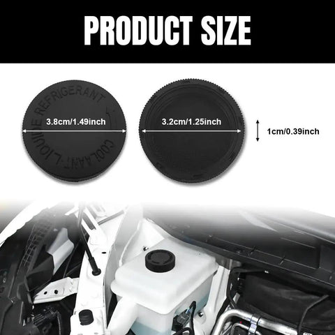 2 Pack Rad Coolant Reservoir Cap For Infiniti And Nissan Radiator Overflow Tank Engine Water Cooling Cap Replacement Compatible With OEM 21712-79900 Black Finish Durable Car Cooling System Cap size details