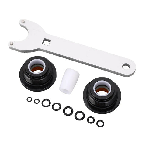 Real Deal Front Mount Hydraulic Steering Cylinder Seal Kit Replacement HS5157 For HC5340 To HC5358 Plus HC5365 Compatible With Shaft Wrench Tool