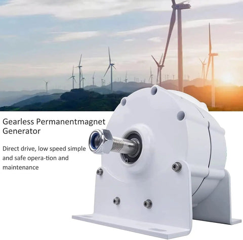 Gearless Permanent Magnet Generator For Wind And Hydro Power With 600 RPM Three Phase Alternator 10000W 48V NdFeB Rare Earth Magnets
