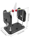 RC Propeller Balancer For Helicopters, Multirotors, Planes, And Boats, Precise Centering And Locking Shaft, dimensions shown