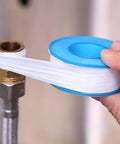 Ten Rolls PTFE Thread Seal Tape For Plumbing And Shower Heads Half Inch Wide Five Hundred Twenty Inches Each Roll Heavy Duty Leakproof Pipe Dope Tape For Water And Air Lines DIY Friendly wrapping a pipe thread