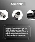 Close-up of M12 8 Pin Male To Female Connector Cable For Industrial Waterproof Sensor Extension Wire A Coded Safe Signal Cord