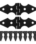 Heavy Duty Iron Gate Hinge Set, 10 Pack Yard Fence Door Hinges For Outdoor Garden Gates, Weather Resistant And Durable