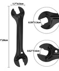 2 Pack Bicycle Cone Spanner Hub Wrench Set With Double Sided Pedal Wrenches For 13mm And 14mm Sizes Wheel Hub Axle Cone Adjuster Tools