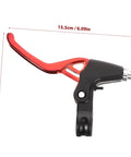 3 Pair Aluminum Alloy Bike Brake Levers Set Red For Mountain And Road Bikes shown in size 15.5x9.5cm