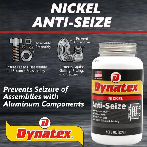 Nickel Anti-Seize Lubricant Paste 8 Oz Can Heavy Duty No Sulfur No Lead No Copper Halogen Free Helps Prevent Seizing And Galling In Extreme Heat Corrosion And Acidic Environments 5 Pack