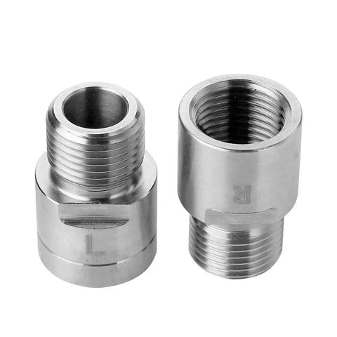 Bike Pedal Extenders 20mm Spacers 9 16 Inch Threaded Pedals Chrome Moly Steel Pair L R