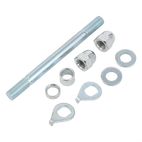 10mm Solid Steel Beefy Hub Axle For Electric Bikes Front Or Rear Fit For Fat Bikes MTB Heavy Duty Spindle Shaft Compatible With 100mm 110mm And 145mm Lengths, galvanized steel parts and fittings